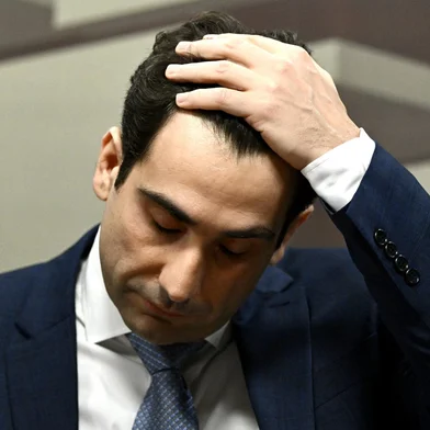 Brazilian economist Gabriel Galipolo, nominee for the presidency of the Central Bank of Brazil, gestures during a hearing at the Federal Senate in Brasilia on October 8, 2024. (Photo by EVARISTO SA / AFP)Editoria: POLLocal: BrasíliaIndexador: EVARISTO SASecao: central bankFonte: AFPFotógrafo: STF<!-- NICAID(15886020) -->
