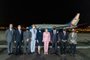 This handout picture taken and released by Taiwans Ministry of Foreign Affairs (MOFA) on August 2, 2022 shows Speaker of the US House of Representatives Nancy Pelosi posing with her delegation upon their arrival at Sungshan Airport in Taipei. (Photo by Handout / Taiwan's Ministry of Foreign Affairs (MOFA) / AFP) / -----EDITORS NOTE --- RESTRICTED TO EDITORIAL USE - MANDATORY CREDIT "AFP PHOTO / Ministry of Foreign Affairs" - NO MARKETING - NO ADVERTISING CAMPAIGNS - DISTRIBUTED AS A SERVICE TO CLIENTSEditoria: POLLocal: TaipeiIndexador: HANDOUTSecao: diplomacyFonte: Taiwan's Ministry of Foreign AffFotógrafo: Handout<!-- NICAID(15164709) -->