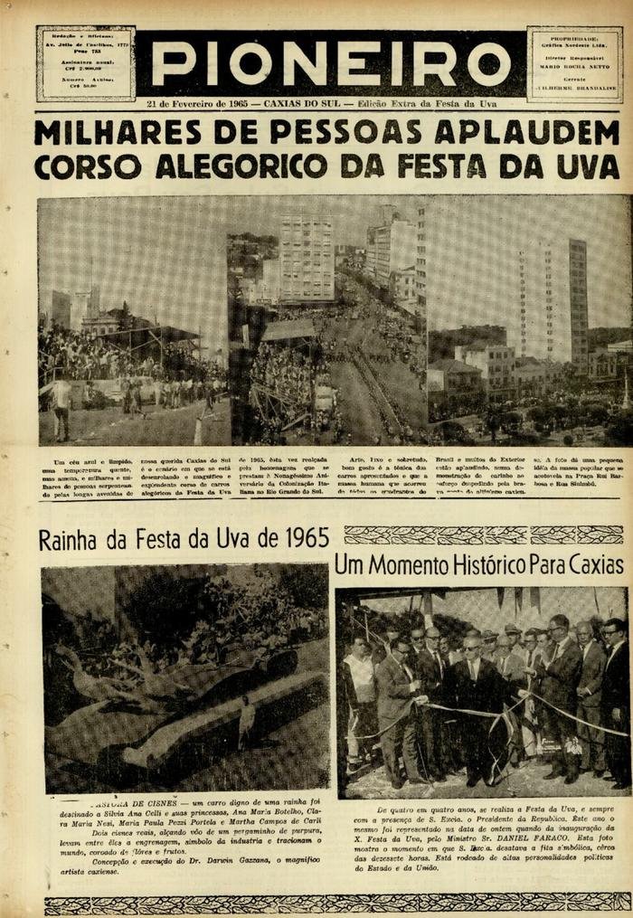 Jornal Pioneiro / reprodução Jornal Pioneiro / reprodução