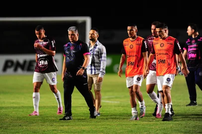 CAXIAS DO SUL, RS, BRASIL, 06/02/2026. Caxias x Ypiranga, jogo válido pelas quartas de final do Campeonato Gaúcho 2026 (Gauchão 2026), e realizado no estádio Francisco Stédile (estádio Centenário). (Porthus Junior/Agência RBS)Indexador: BTK                             <!-- NICAID(16220774) -->