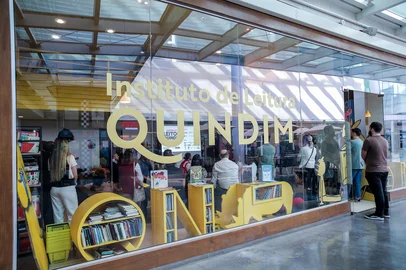 Instituto Quindim lança o II Festival Leitor Quindim no Shopping Villagio. (Neimar De Cesero/Agência RBS)Indexador: Neimar De Cesero<!-- NICAID(16015024) -->