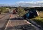 Duas pessoas morrem em colisão frontal entre carreta e carro na BR-470, em Lagoa Vermelha