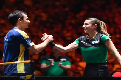 Hugo Calderano, Bruna Takahashi, tênis de mesa