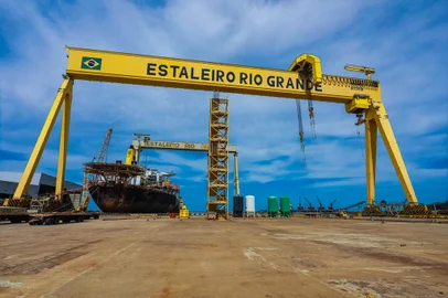Rio Grande, RS, Brasil, 15/02/2024 - Estaleiro Ecovix em Rio Grande - Foto: Charles Guerra/Especial<!-- NICAID(15685310) -->