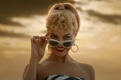 Margot Robbie em "Barbie"<!-- NICAID(15297247) -->