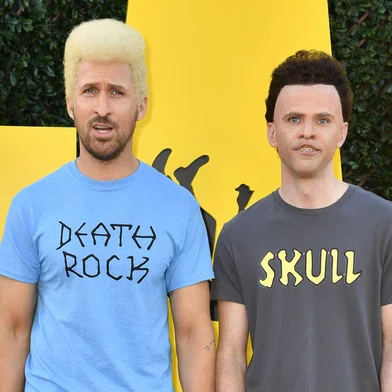 Canadian actor Ryan Gosling (L) and US actor Mikey Day attend the premiere of "The Fall Guy" at the Dolby Theatre in Hollywood, California on April 30, 2024. (Photo by VALERIE MACON / AFP)Editoria: ACELocal: HollywoodIndexador: VALERIE MACONSecao: celebrityFonte: AFPFotógrafo: STF<!-- NICAID(15749926) -->