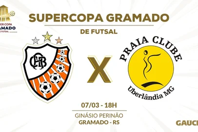 acbf, praia clube, futsal, supercopa gramado