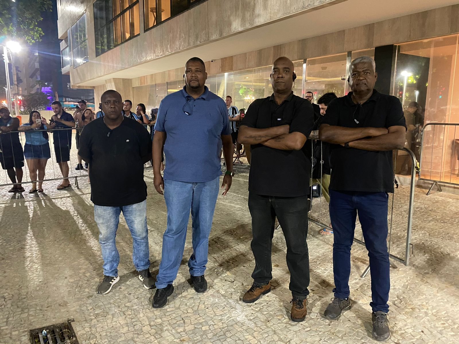 Grêmio teve o reforço de quatro seguranças no Rio de Janeiro