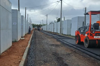 PORTO ALEGRE, RS: Obras de infraestrutura nas 80 moradias temporárias do governo do Estado no bairro Sarandi, em Porto Alegre - Foto: Secretaria Municipal de Obras e Infraestrutura / Divulgação<!-- NICAID(16041929) -->