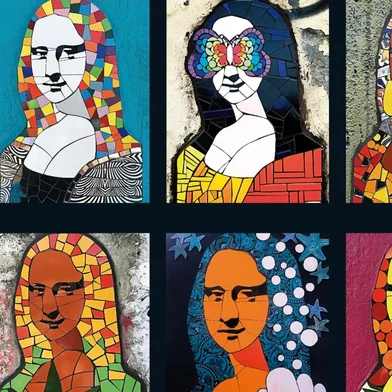 Monalisas - Releituras Urbanas, livro da artista plástica Silvia Marcon<!-- NICAID(15904678) -->