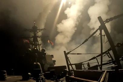 This handout image released by US Central Command (CENTCOM) via X (formerly Twitter) on March 15, 2025 shows CENTCOM forces launching an operation against Huthi targets across Yemen. The first US strikes against Yemen's Huthis since President Donald Trump took office in January killed at least 20 people, the rebels said, as Washington warned Iran to stop backing the group. (Photo by US Central Command (CENTCOM) / AFP) / RESTRICTED TO EDITORIAL USE - MANDATORY CREDIT "AFP PHOTO / US Central Command (CENTCOM) " - NO MARKETING NO ADVERTISING CAMPAIGNS - DISTRIBUTED AS A SERVICE TO CLIENTS<!-- NICAID(15996504) -->