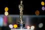 PARIS, FRANCE  APRIL 26: An Oscar statue is seen during a screening of the Oscars on April 26, 2021 in Paris, France.   Lewis Joly-Pool/Getty Images/AFP (Photo by POOL / GETTY IMAGES NORTH AMERICA / Getty Images via AFP)<!-- NICAID(14766525) -->