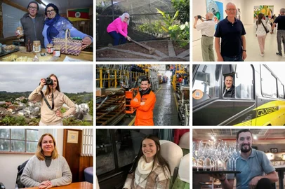 Montagem de fotos com personagens sobre o aniversário de 135 anos de Caxias do Sul<!-- NICAID(16063498) -->
