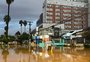 Bairros Menino Deus e Praia de Belas têm ruas alagadas