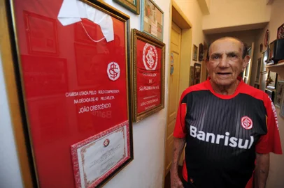 SANTA MARIA, RS, BRASIL, 09-08-2015.João Crescêncio ex-jogador do Inter.FOTO: GERMANO RORATO/AGÊNCIA RBS, GERAL<!-- NICAID(11602764) -->