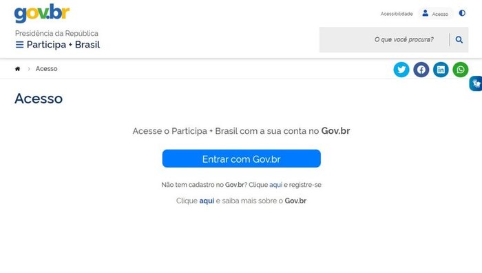Gov.br / Reprodução
