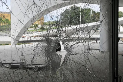 Brasília, DF, 09/01/2023 - Rastro de destruição nos prédios governamentais após a invasão de bolsonaristas radicais - Foto: Ricardo Stuckert/Divulgação<!-- NICAID(15316185) -->