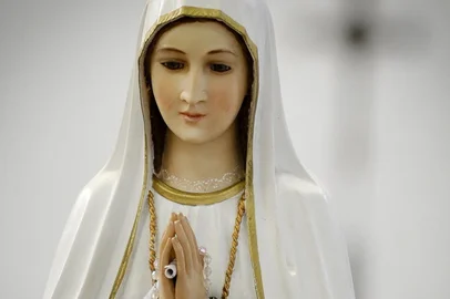 Marcelo Oliveira / Agencia RBS Romaria de Fatima Santuario Nossa Senhora de Fatima se prepara para a IX Romaria no domingo A replica da imagem peregrina estara presente A novidade tambem e a replica da imagem do Divino Pai Eterno enviada do Santuario de Trindade em Goias romaria de fátima,fátima,santuário nossa senhora de fátima,IX romaria,réplica da imagem,imagem