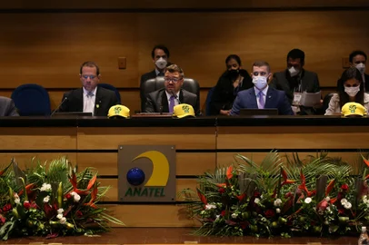 Comissão Especial de Licitação da Agência faz à abertura, análise e julgamento das propostas de preço das 15 empresas cadastradas do leilão do espectro (banda) 5G, na sede da Agência Nacional de Telecomunicações (Anatel), em Brasília<!-- NICAID(14932566) -->