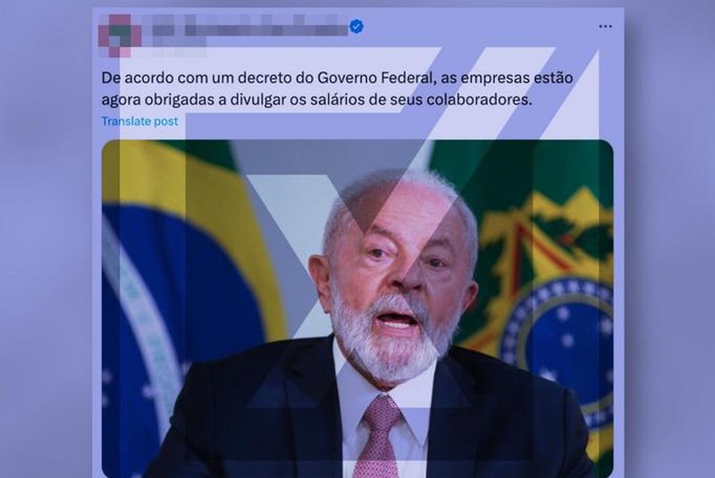 Decreto de igualdade salarial prevê divulgação de salários por empresas, não de dados pessoais de colaboradores<!-- NICAID(15611805) -->