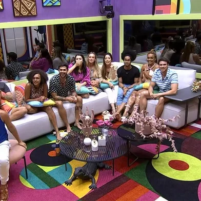 Estreia do BBB 22, com membros do grupo Pipoca, na Globo.<!-- NICAID(14992206) -->