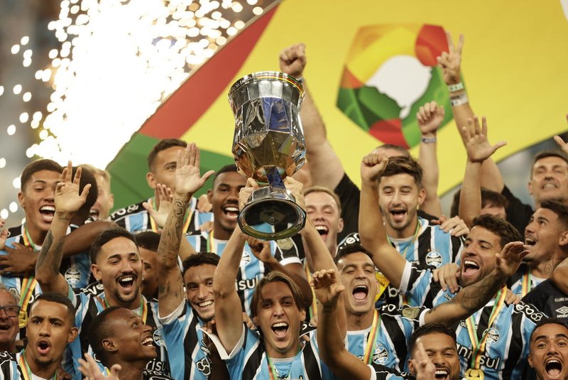 PORTO ALEGRE, RS, BRASIL, 06/04/2024 - Grêmio x Juventude, segundo jogo da final do Campeonato Gaúcho, realizado na Arena do Grêmio. Foto: Mateus Bruxel / Agência RBS<!-- NICAID(15727837) -->