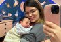 Viih Tube celebra um mês de vida do filho mais novo, Ravi, que está internado: "Um pedaço de mim"