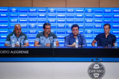 Gremio Porto Alegre, RS, Brasil, 17/03/2023 - Entrevista coletiva de aposentadoria de Lucas Leiva - Foto: Lucas Uebel/Grêmio FBPA/DivulgaçãoEditoria: SPOLocal: Porto AlegreIndexador: Lucas UebelSecao: futebolFonte: Gremio.netFotógrafo: Gremio <!-- NICAID(15378771) -->