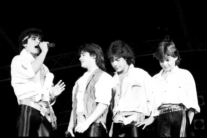 Show dos Menudos no estádio Olímpico, 1985#Envelope: 30450#Pasta: 505751#Caixa: 121#Crédito: Lisette Guerra<!-- NICAID(12024924) -->