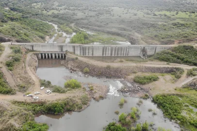 *A PEDIDO DE JOCIMAR FARINA* Barragem de Taquarembó, em Dom Pedrito - Foto: Alessandro Noal/Comitê da Bacia do Rio Santa Maria<!-- NICAID(15255659) -->