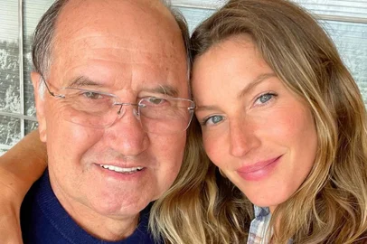 Gisele Bündchen e o pai, Valdir Bündchen<!-- NICAID(15750272) -->