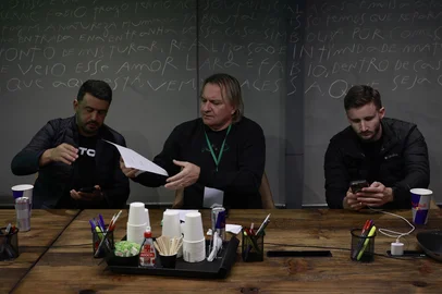 PORTO ALEGRE, RS, BRASIL, 11-08-2025: Lançamento oficial do Brazuca League, em Porto Alegre. Com convidados como ex jogadores, comunicadores, influencers, patrocinadores e imprensa especializada, evento apresenta competição que acontecerá em setembro, em local ainda a ser confirmado. Foto: André Ávila/Agência RBS<!-- NICAID(16099400) -->