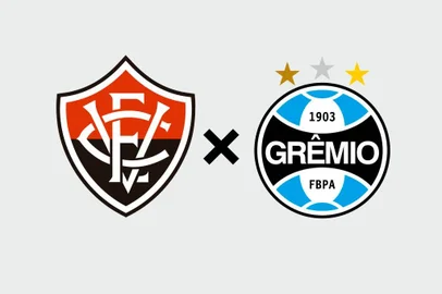 Vitória x Grêmio escudos