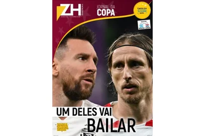 Capa do caderno digital da Copa do Mundo do dia 12 de dezembro. Reprodução<!-- NICAID(15293304) -->