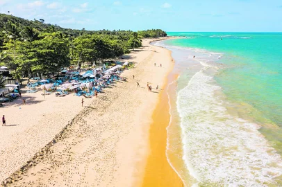 Trancoso, Porto Seguro, Bahia. Aerial view of Rio Verde beachIndexador: www.viagensecaminhos.comFonte: 463301071<!-- NICAID(15348233) -->