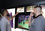 Atletas do Caxias Basquete se divertem com o público do NBA Park