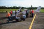 GARIBALDI, RS, BRASIL, 07/05/2024. Aeroclube Garibaldi, está funcionando como um centro de distribuição de mantimentos destinados às vítimas da enchente do rio Taquari. (Porthus Junior/Agêncis RBS)<!-- NICAID(15757887) -->