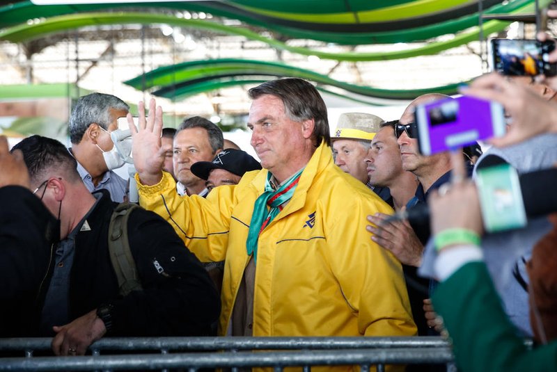 Esteio, RS, BRASIL, 11/09/2021- Presidente Jair Bolsonaro em visita à Expointer neste sábado (11). Foto: André Ávila / Agencia RBS<!-- NICAID(14887493) -->