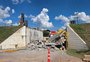 Viaduto do bairro Nossa Senhora da Saúde, em Caxias do Sul, é demolido para execução de obra do novo acesso