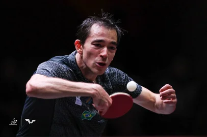 Hugo Calderano, tênis de mesa
