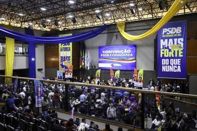 PORTO ALEGRE, RS, BRASIL, 30-07-2026: Convenção estadual do PSDB confirma o nome de Marcelo Maranata como candidato a governador. No evento, realizado na Câmara de Vereadores de Porto Alegre, também foi apresentado o nome de Cládio Diaz como vice de Maranata, além da nominata de candidatos a deputado estadual e federal. Foto: Bruno Todeschini/Grupo RBS<!-- NICAID(16337717) -->