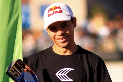 SLS Super Crown World Championship 2021JACKSONVILLE, FLORIDA - NOVEMBER 14: Lucas Robelo of Brazil reacts after coming in 2nd during the final for the SLS Super Crown World Championship on November 14, 2021 in Jacksonville, Florida.   Mike Ehrmann/Getty Images/AFP (Photo by Mike Ehrmann / GETTY IMAGES NORTH AMERICA / Getty Images via AFP)Editoria: SPOLocal: JacksonvilleIndexador: MIKE EHRMANNSecao: sports eventFonte: GETTY IMAGES NORTH AMERICA<!-- NICAID(14940953) -->