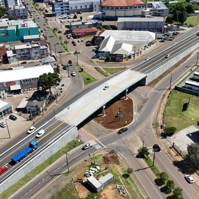 Tráfego é liberado no novo viaduto da BR-116 em Vacaria.<!-- NICAID(16210977) -->