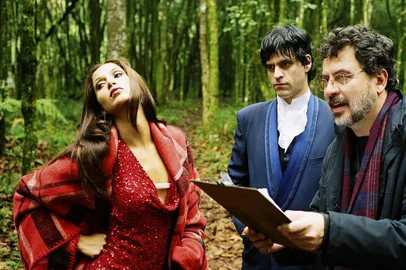 Diretor Jorge Furtado orienta os atores Camila Pitanga e Bruno Garcia em cena de Saneamento Básico, o Filme.#PÁGINA:06 Fonte: Divulgação Fotógrafo: Leopoldo Plentz<!-- NICAID(1964933) -->