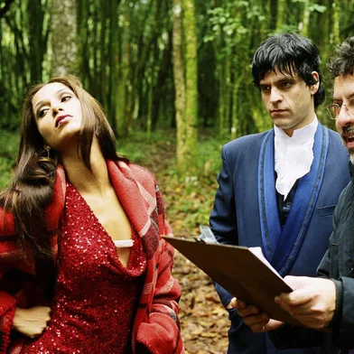 Diretor Jorge Furtado orienta os atores Camila Pitanga e Bruno Garcia em cena de Saneamento Básico, o Filme.#PÁGINA:06 Fonte: Divulgação Fotógrafo: Leopoldo Plentz<!-- NICAID(1964933) -->