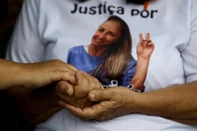 CANOAS, RS, BRASIL, 29.11.2024: Ato para sensibilizar sobre a importancia dos familiares e amigos no apoio contra o feminicidio. O evento ocorreu na Casa Lilas, em Canoas, e contou com a presença dos familiares das vitimias Edilene Silveira Sartori e Patrícia Rosa dos Santos. Foto: Camila Hermes/Agencia RBS<!-- NICAID(15925473) -->