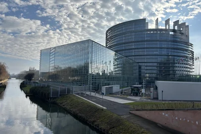 Sede do Parlamento Europeu em Estrasburgo, na França<!-- NICAID(16201930) -->