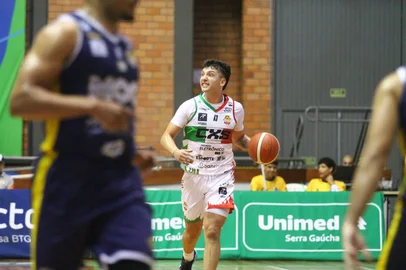 Caxias Basquete x Mogi se enfrentaram pelo NBB no Ginásio do Sesi.<!-- NICAID(16241584) -->