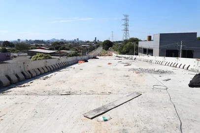 Construção de viaduto em Esteio. Foto: Djalma Corrêa Pacheco/Prefeitura de Esteio/Divulgação<!-- NICAID(16257770) -->