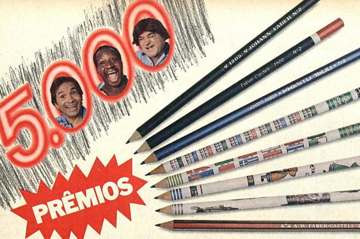 Reprodução / Propaganda Faber-Castell Reprodução / Propaganda Faber-Castell